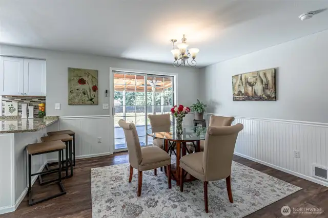 Dining room off kitchen.
