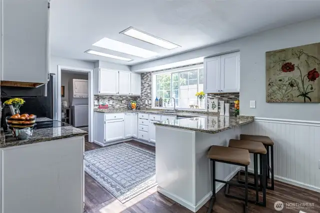Sky lights offer extra natural light