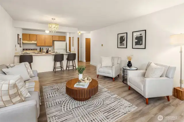 Open concept living.