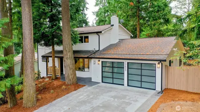 Modern garage doors add to street appeal