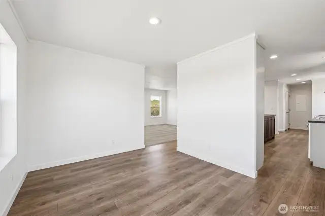 Dining Room with flow access to living room & kitchen