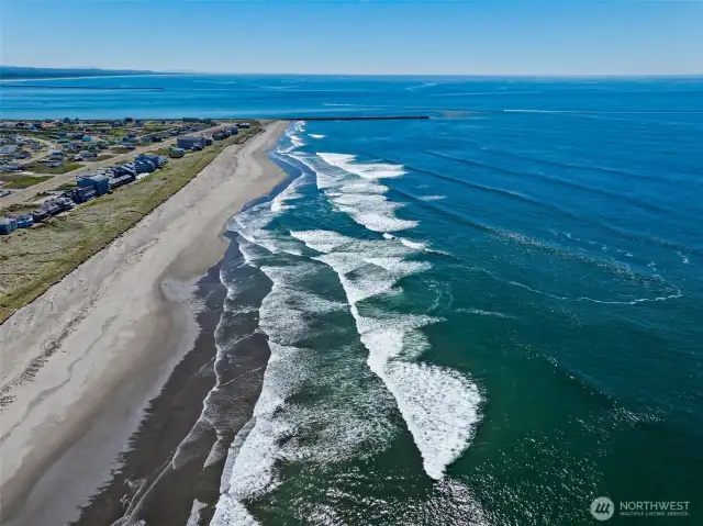 Facing South Towards North Jetty & Westport