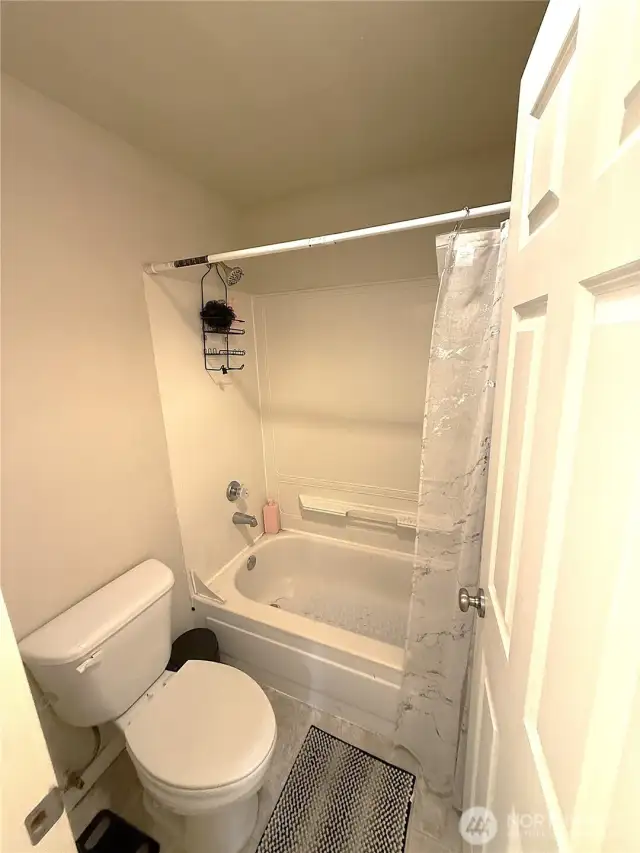 Bathroom 1 Shower and Toilet Seat