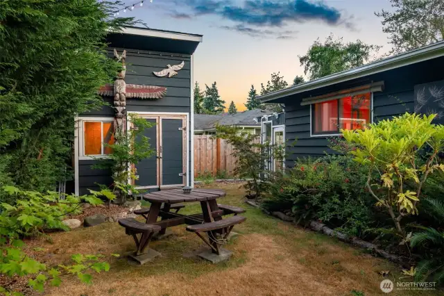Exterior playhouse, mancave, possible office, wired with electricity