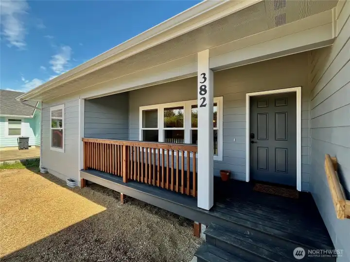 West Facing Front Entry to welcome you home from your walk to the beach