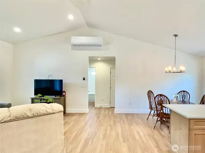 Bright and Open Concept with Vaulted Ceilings and Upgraded Lighting throughout. Virtually Staged