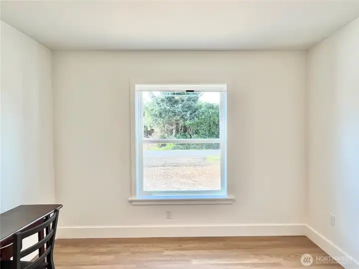 Bedroom #3 is also larger and has a good sized closet