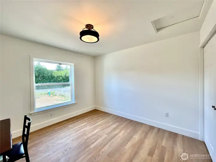 Home has desirable split floor plan with the Master on one side and the other 2 bedrooms on the other.