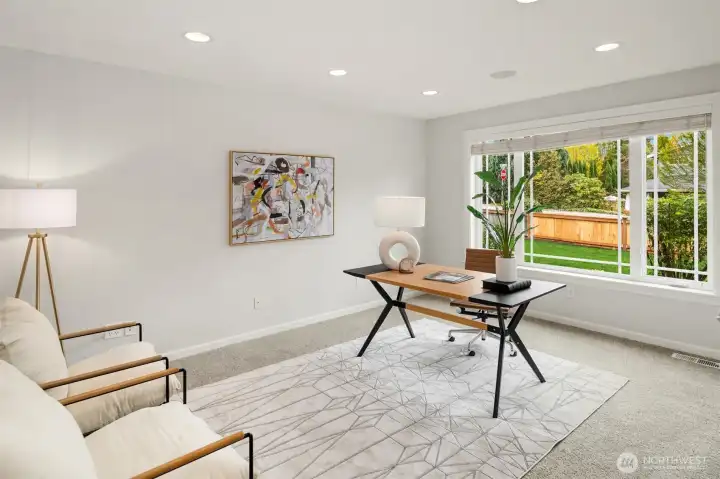 Spacious office on first floor.