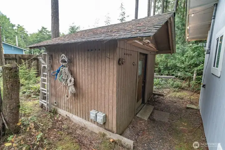 Tool/storage shed.