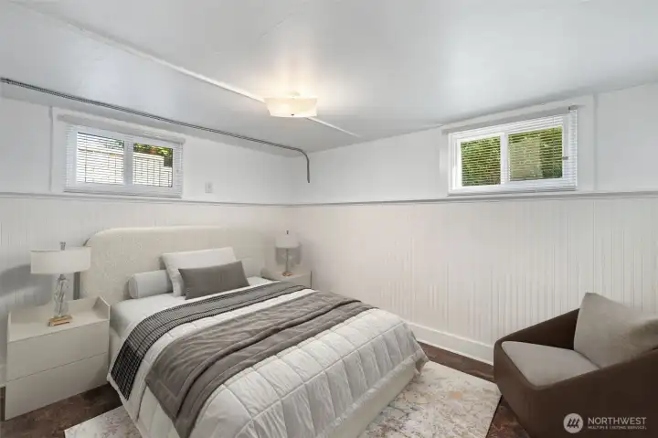 Basement bedroom
