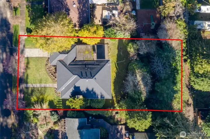 Red property line is approximate not exact