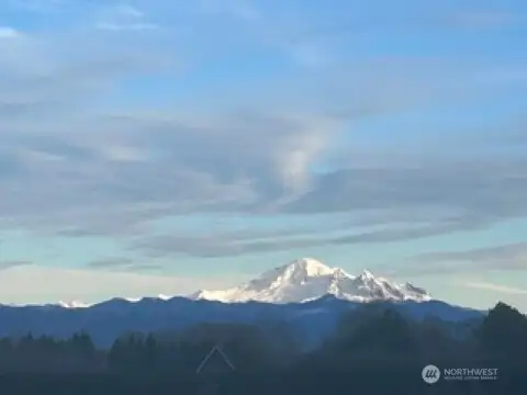 Incredible obstructed Mt Baker view from the property!