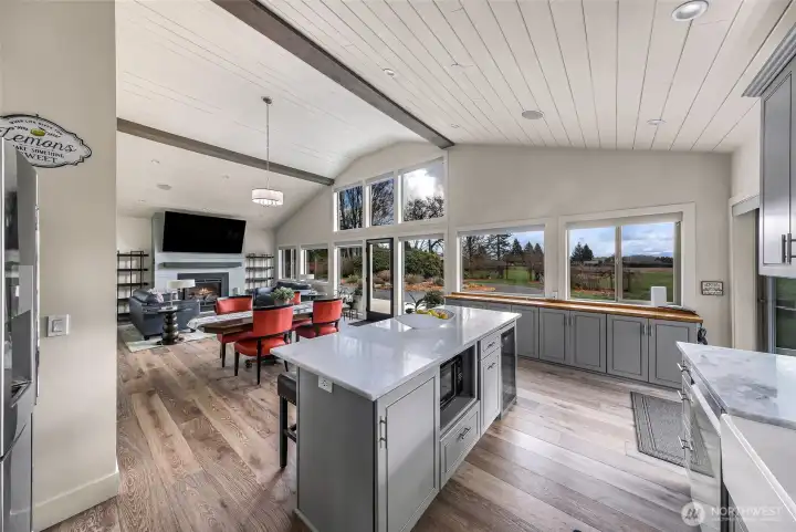 Kitchen and main living