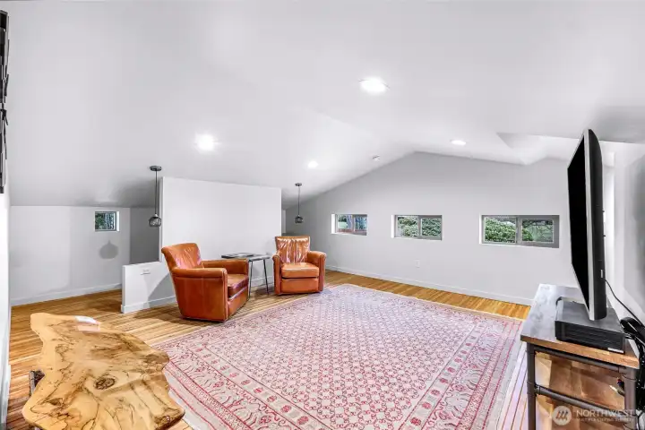 View of flex space from private bath