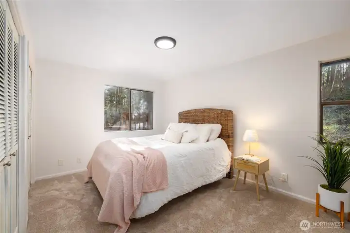 Primary bedroom on main level.