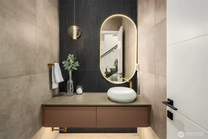 Main floor powder room.