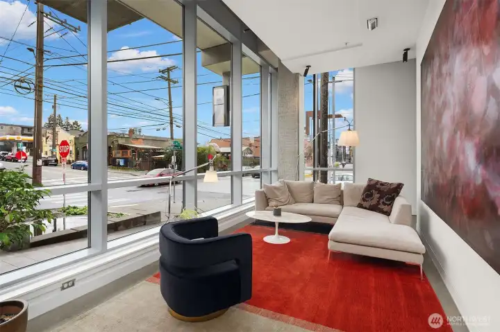 Lobby with Concierge service desk