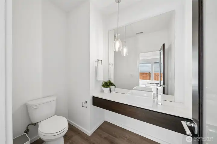 Powder room on main floor