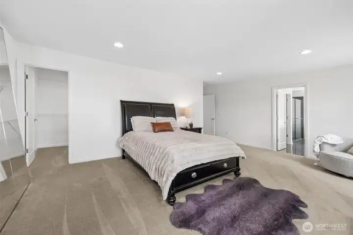 Another view of the Primary Suite showing one of the two closets