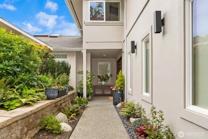 A beautiful garden entry..