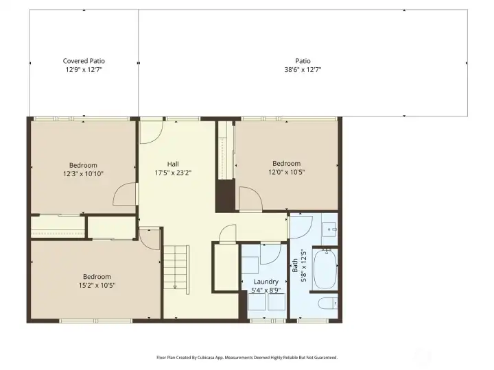 Lower level floor plan.