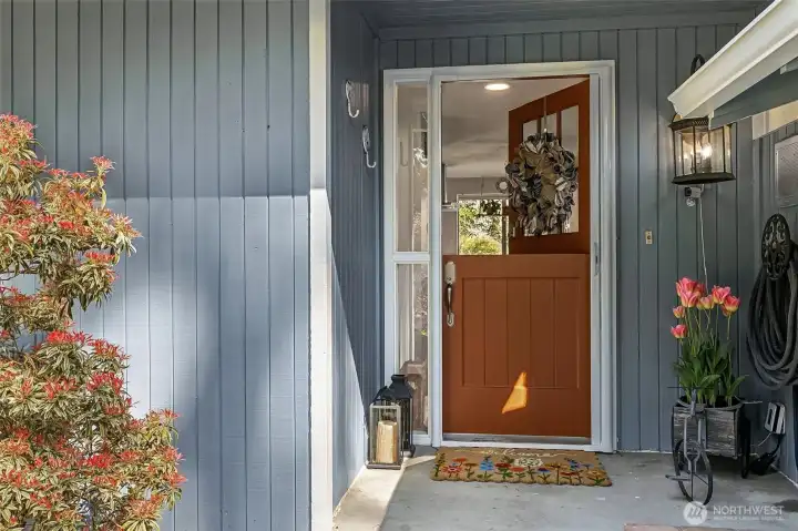 Front Door is a Dutch Door!