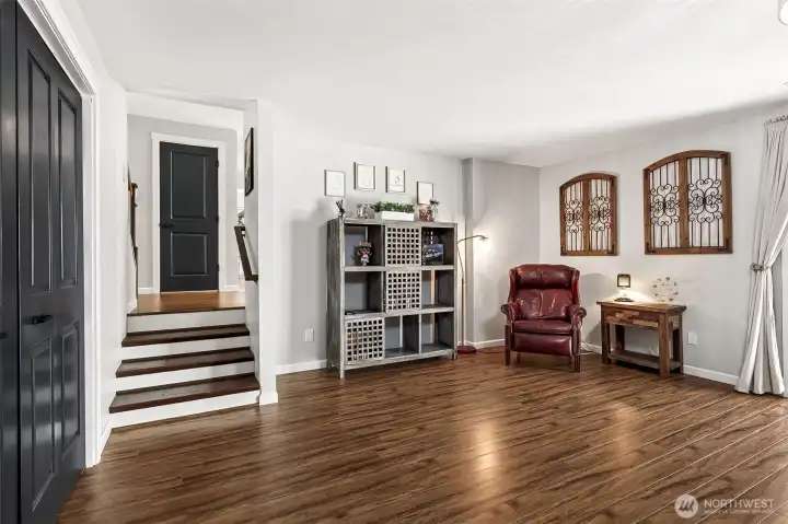 Lower Level Family Room Walks out to Covered Patio