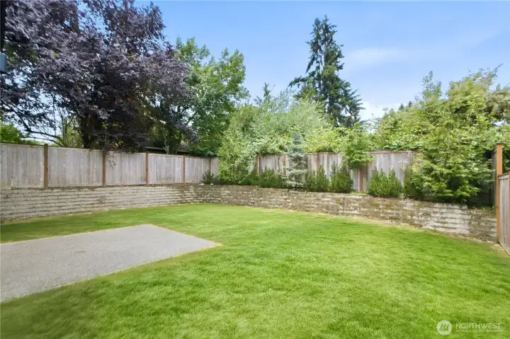 Flat backyard Flat backyard