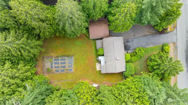 Aerial view of property