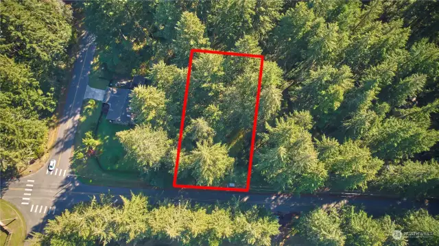 Aeral View of Subject Property. Lines are Approximate.