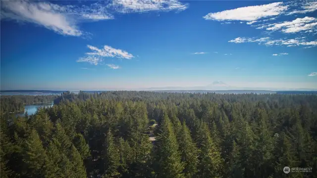 Aerial of Anderson Island
