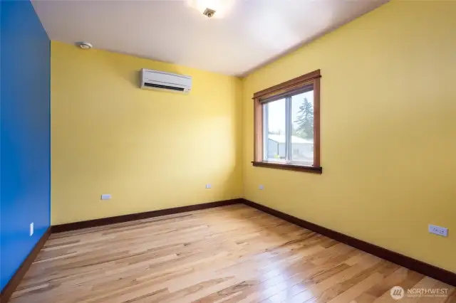 2nd bedroom upstairs has a mini split for heat and AC