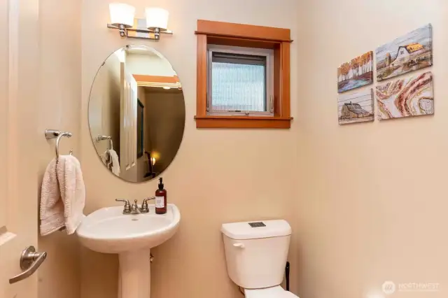 Half bathroom located on the 2nd/main floor