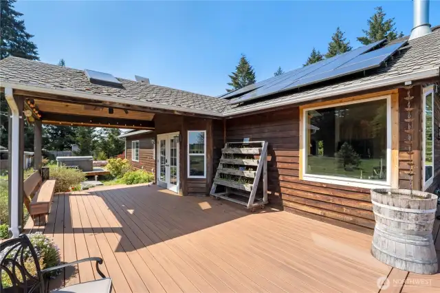 Located on the South side of the home find the special surprise...Solar Panels that generate enough power to keep your power bill to almost nothing!
