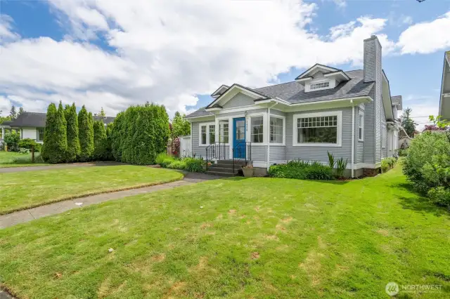 Ample off street parking in the front of the home as well as the ally access and attached 2 car garage in the back.