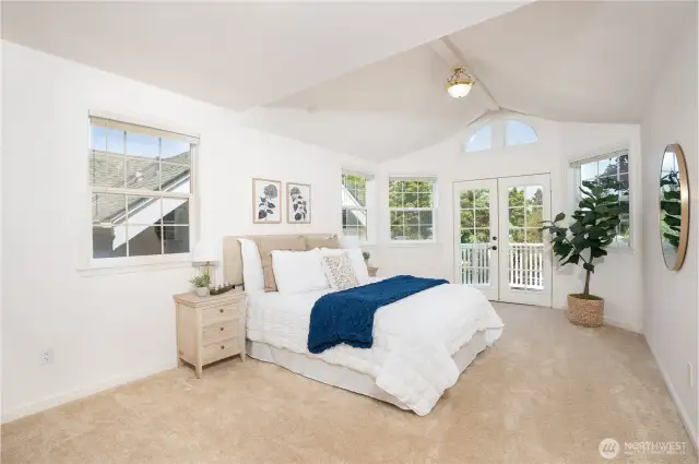 Primary bedroom has space for your large-scale furniture