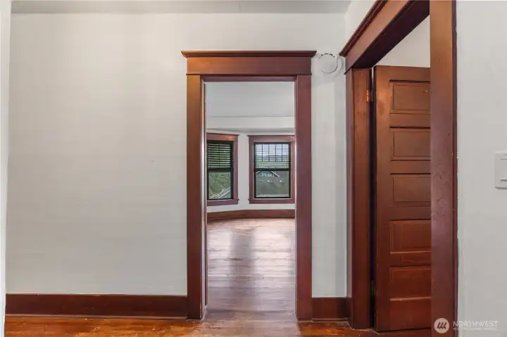 Entrance to primary room and second bedroom