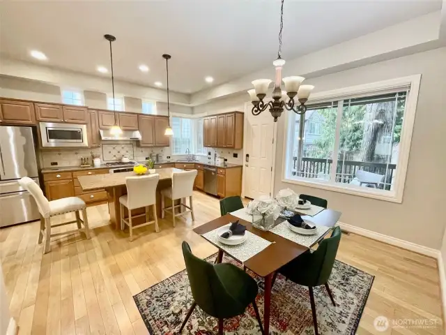 Kitchen with plenty of natural light