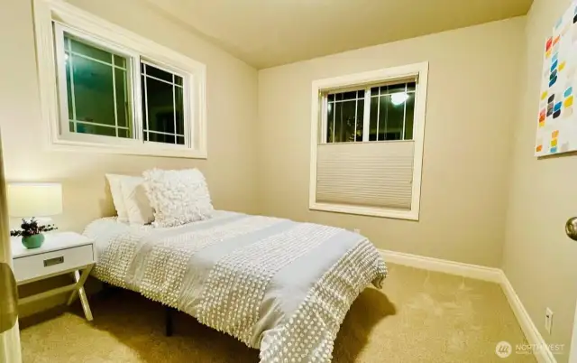 Upper Level Bedroom/Office/Nursery with plenty of lighting