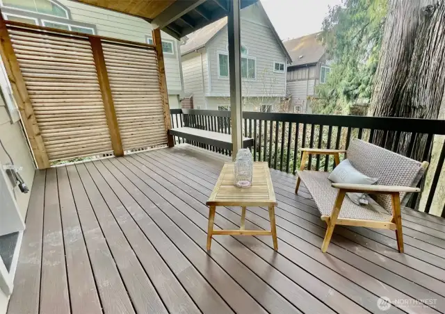 Cozy balcony with Composite decking