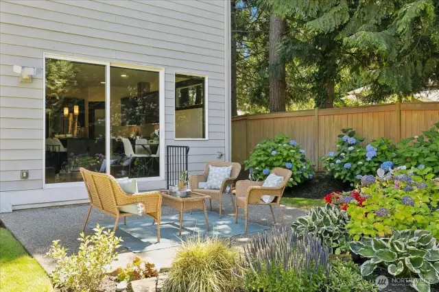 Lovely patio area.