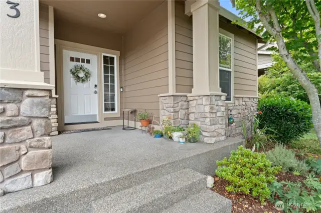 Front View of Home with Stone Work