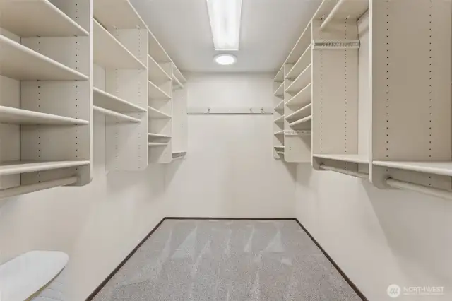 Large walk-in closet off the primary BR.