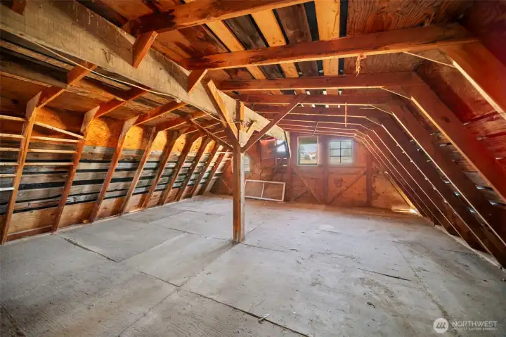 Upper level of barn