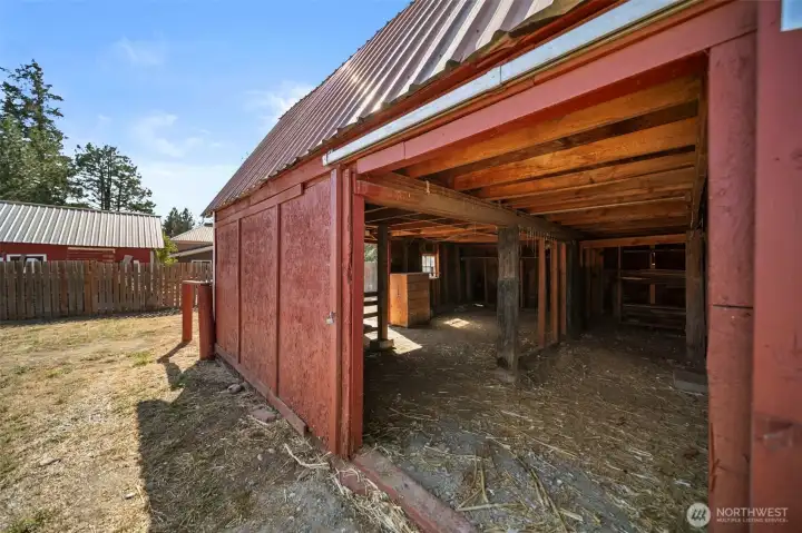 Lower level of barn