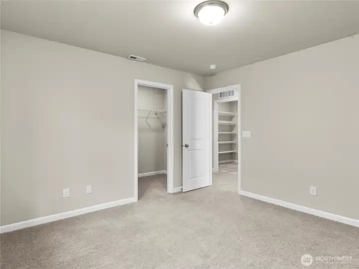 With walk-in closet