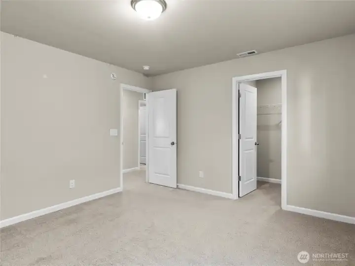 With walk-in closet