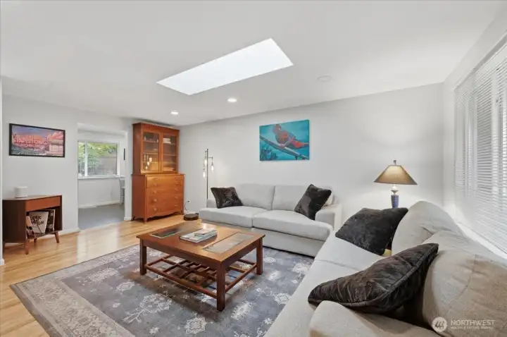 Formal Living Room with Hardwoods