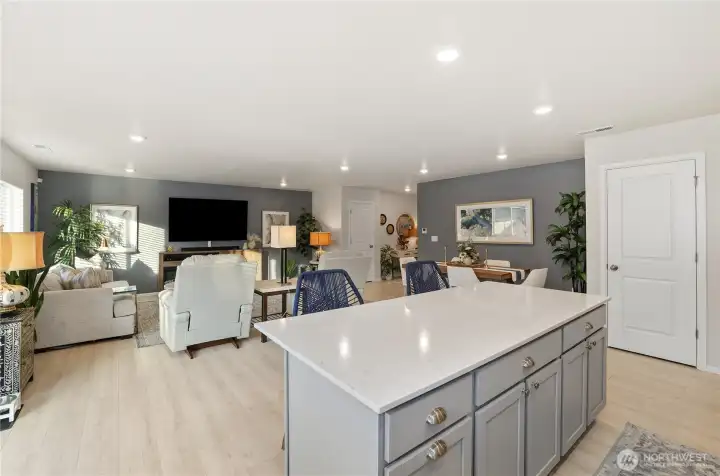 Very spacious great room!